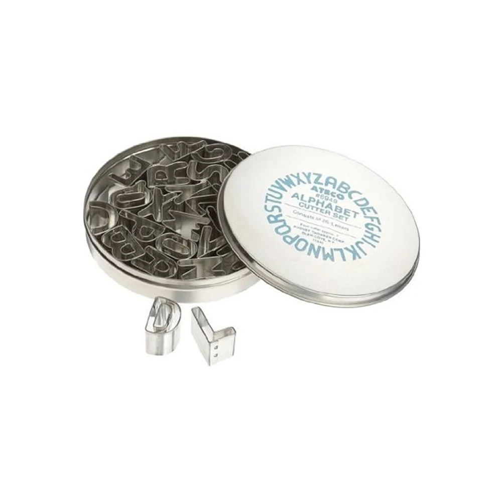 Ateco Alphabet Cutters - 26 Piece Set 3 Ateco Alphabet Cutters - 26 Piece Set