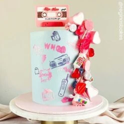 Belsize Cakes 90's Party Cake Stencil -Baking Supplies Store belsize cakes 90s party cake stencil p18804 73350 image