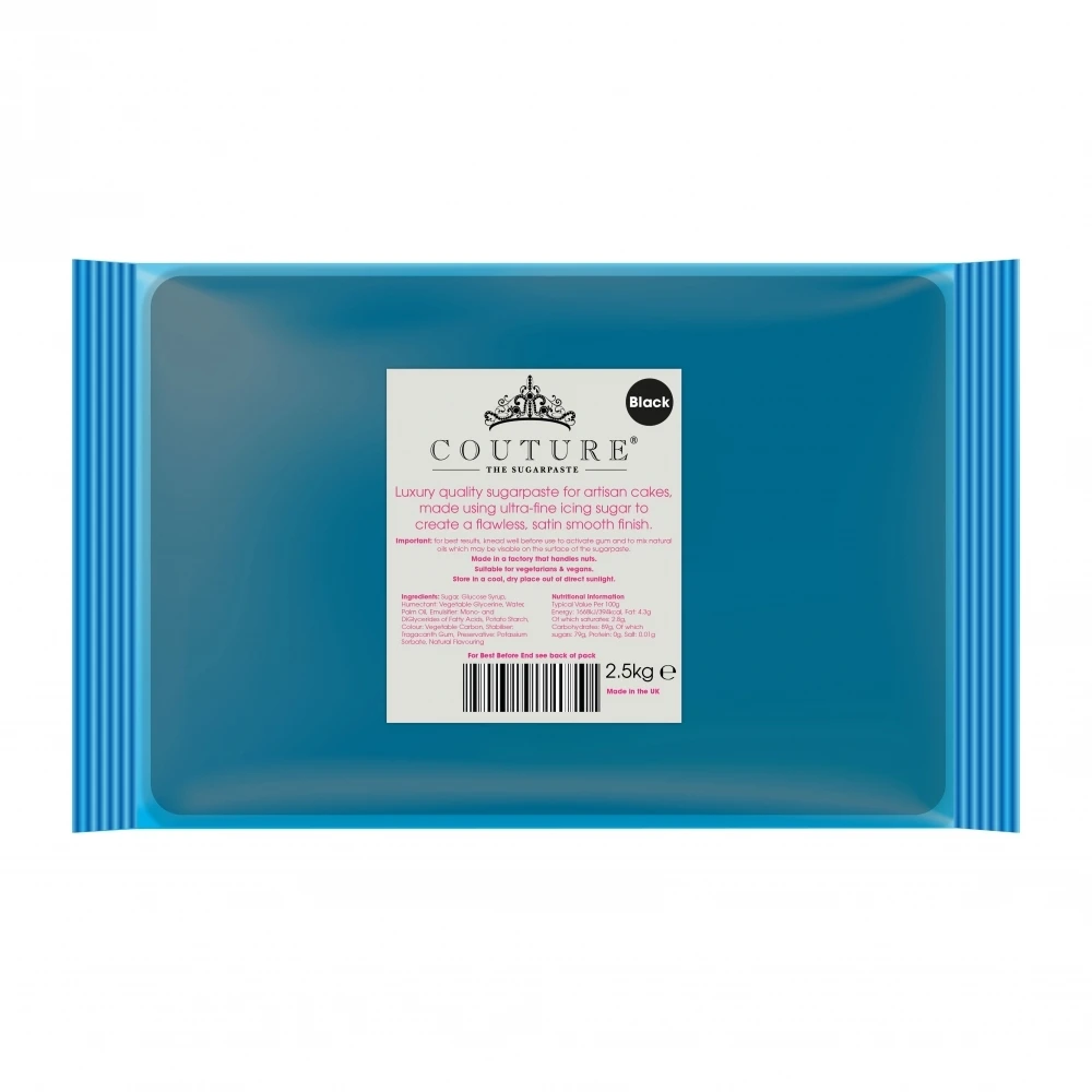 Couture Black Sugarpaste 3 Couture Black Sugarpaste