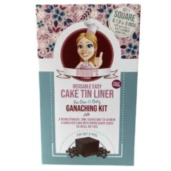 Brigid's Cake Room Square Ganaching Cake Tin Liner Kit