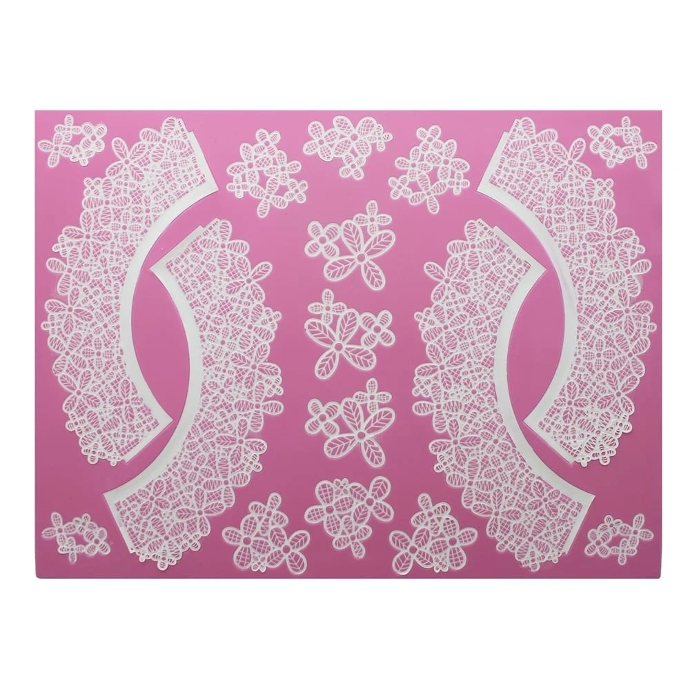 Cake Lace 3D Cupcake Wrapper Mats - Set Of 3 4 Cake Lace 3D Cupcake Wrapper Mats - Set Of 3 - Image 2