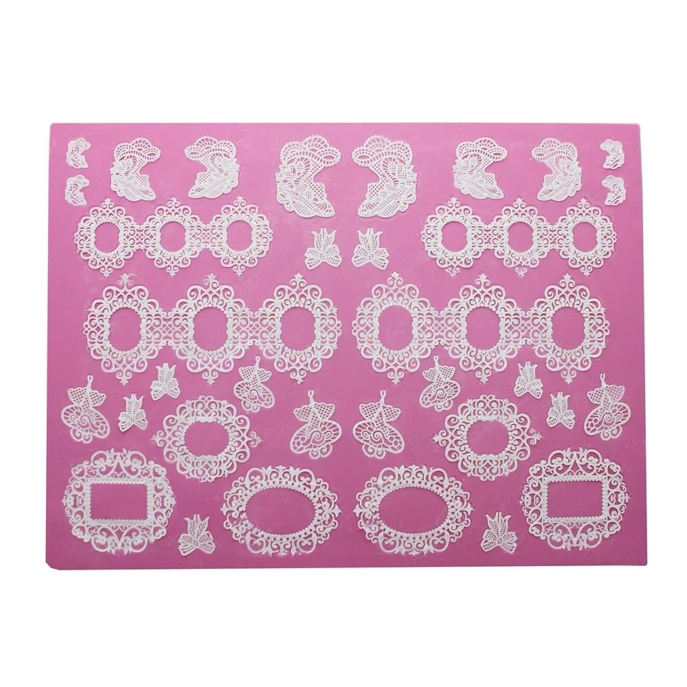 Cake Lace Opulence - 3D Large Lace Mat 3 Cake Lace Opulence - 3D Large Lace Mat