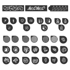 Cake Lace Stencils Collection - Set Of 16