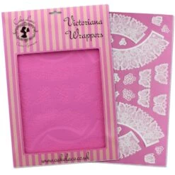Cake Lace Victoriana & Butterflies - 3D Cupcake Wrapper Mats Set Of 2