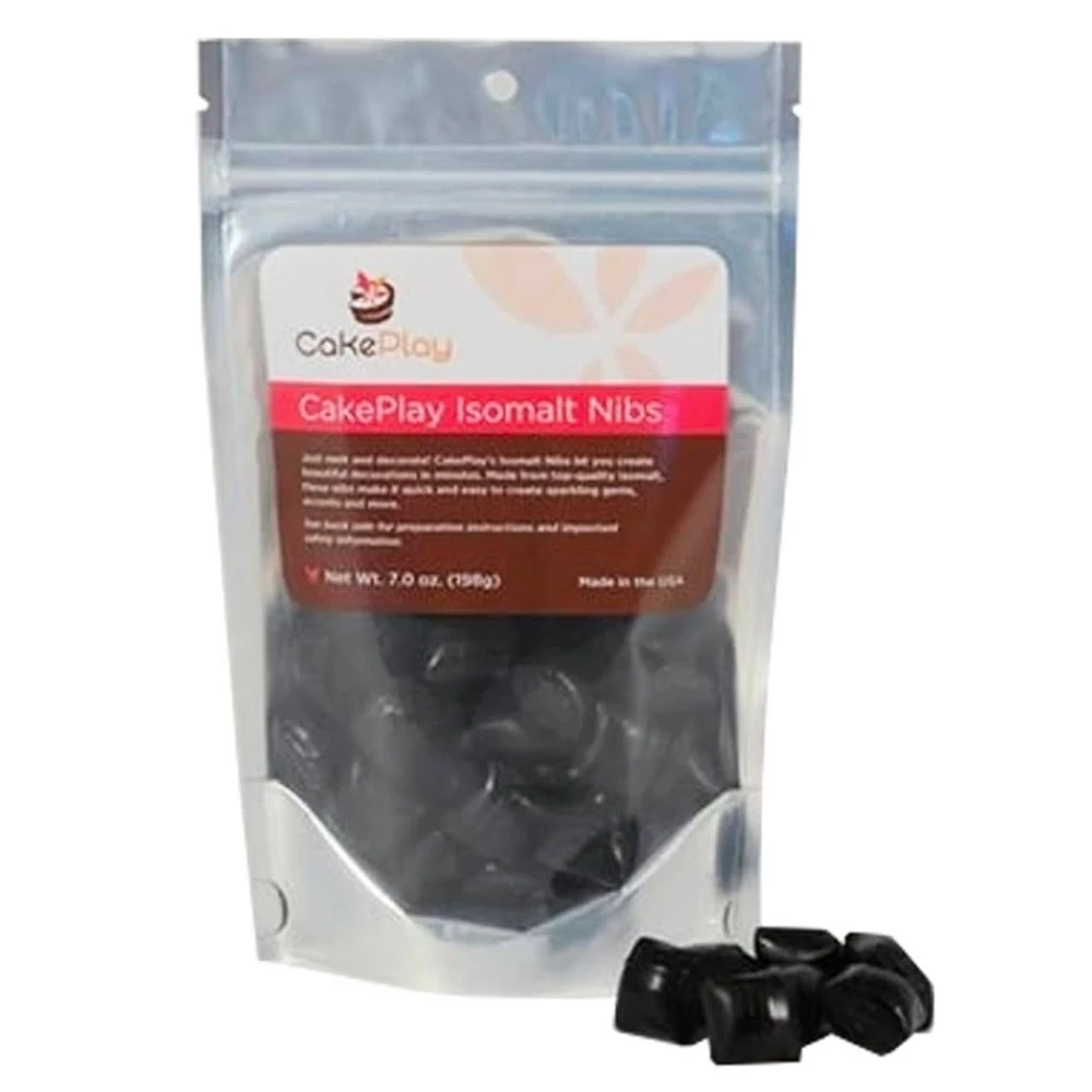 Cakeplay Pure Black Isomalt Nibs Pack 198g 3 Cakeplay Pure Black Isomalt Nibs Pack 198g