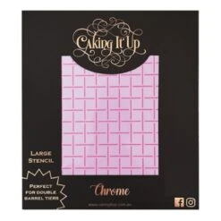 Caking It Up Chrome Cake Stencil