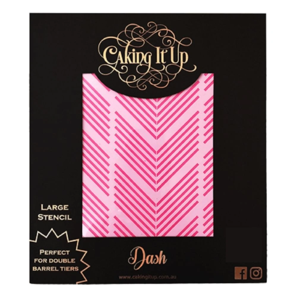Caking It Up Dash Cake Stencil 3 Caking It Up Dash Cake Stencil