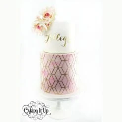 Caking It Up Emerald Acrylic Cake Stencil -Baking Supplies Store caking it up emerald acrylic cake stencil p13570 78039 image