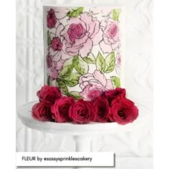 Caking It Up Fleur Mesh Cake Stencil 10 Caking It Up Fleur Mesh Cake Stencil -Baking Supplies Store caking it up fleur mesh cake stencil p19311 78051 image