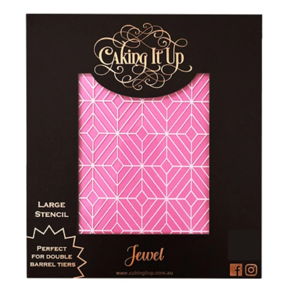 Caking It Up Jewel Cake Stencil 3 Caking It Up Jewel Cake Stencil