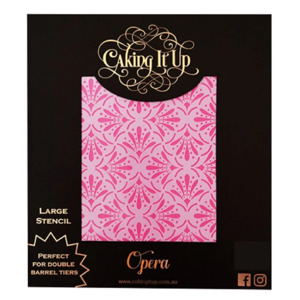 Caking It Up Opera Cake Stencil 3 Caking It Up Opera Cake Stencil