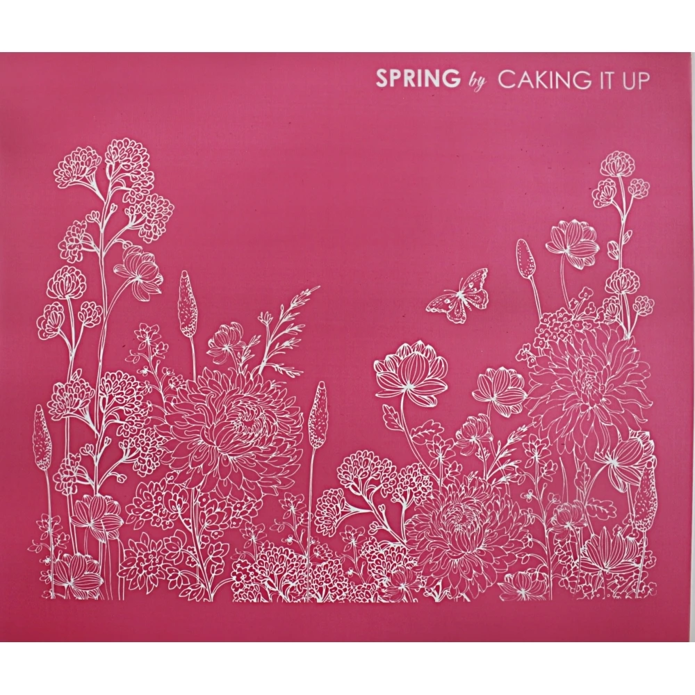 Caking It Up Spring Mesh Cake Stencil 4 Caking It Up Spring Mesh Cake Stencil - Image 2