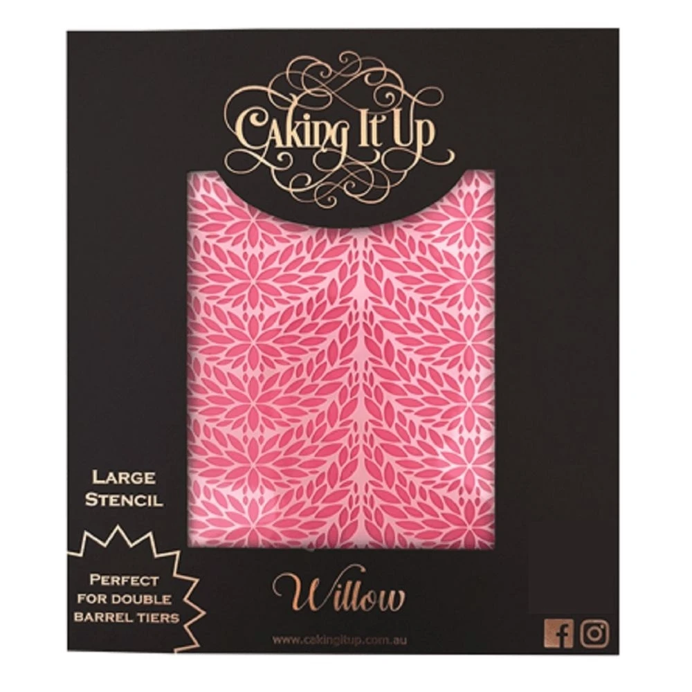 Caking It Up Willow Cake Stencil 3 Caking It Up Willow Cake Stencil