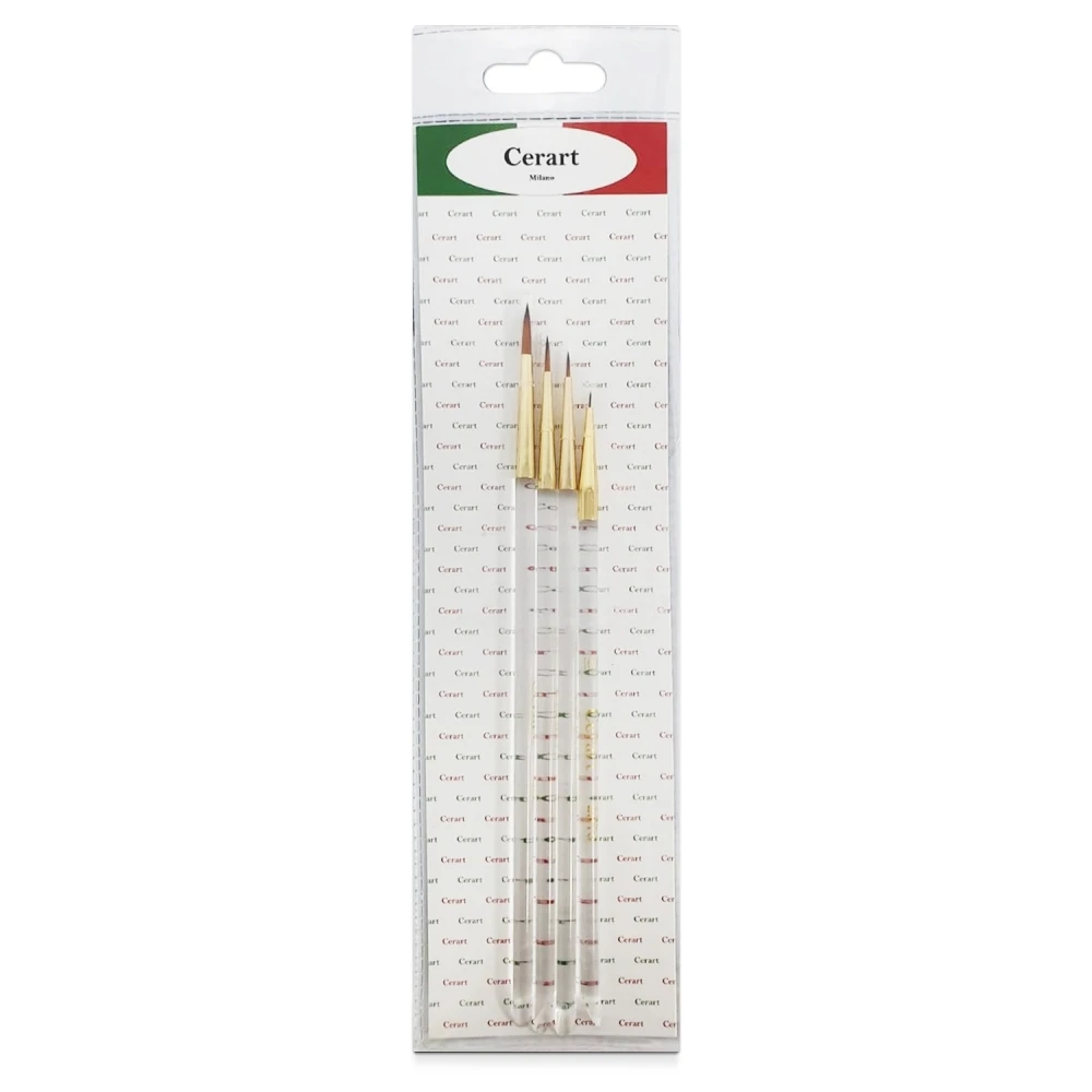 Cerart Synthetic Paint Brushes Set Of 4 3 Cerart Synthetic Paint Brushes Set Of 4
