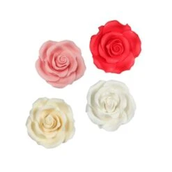 Culpitt Edible SugarSoft Rose Toppers X 8 - 63mm