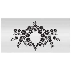 Evil Cake Genius Garden Lace Monogram Cake Stencil