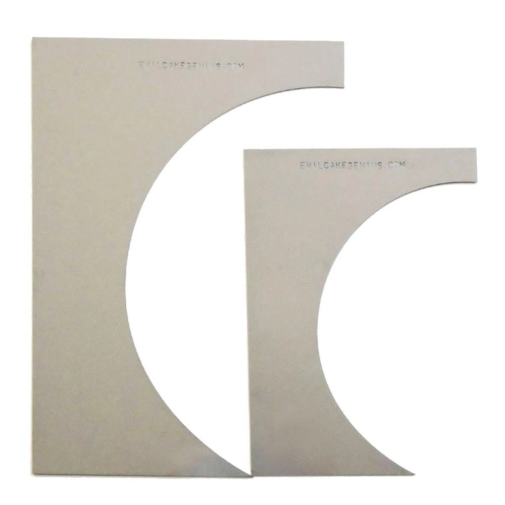 Evil Cake Genius Spherical Miracle 6 And 8 Inch Contour Comb Set 3 Evil Cake Genius Spherical Miracle 6 And 8 Inch Contour Comb Set