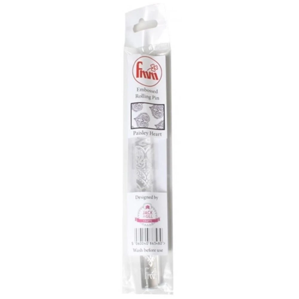 FMM Paisley Heart Embossed Mini Rolling Pin 3 FMM Paisley Heart Embossed Mini Rolling Pin