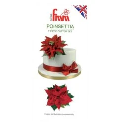 FMM Poinsettia Icing Cutter Set Of 7 7 FMM Poinsettia Icing Cutter Set Of 7 -Baking Supplies Store fmm poinsettia icing cutter set of 7 p2771 77050 image