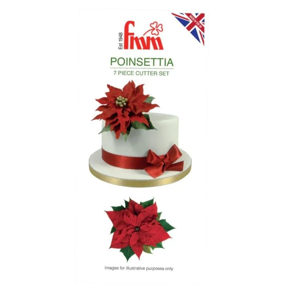 FMM Poinsettia Icing Cutter Set Of 7 5 FMM Poinsettia Icing Cutter Set Of 7 - Image 3