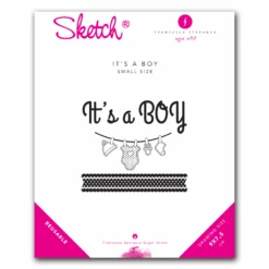 Francesca Speranza It's A Boy Sketch Stencil