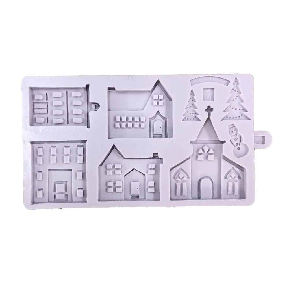 Karen Davies Winter Village Mould 3 Karen Davies Winter Village Mould