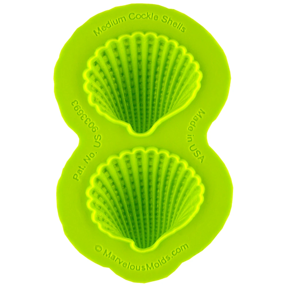 Marvelous Molds Medium Cockle Shell Mould 3 Marvelous Molds Medium Cockle Shell Mould