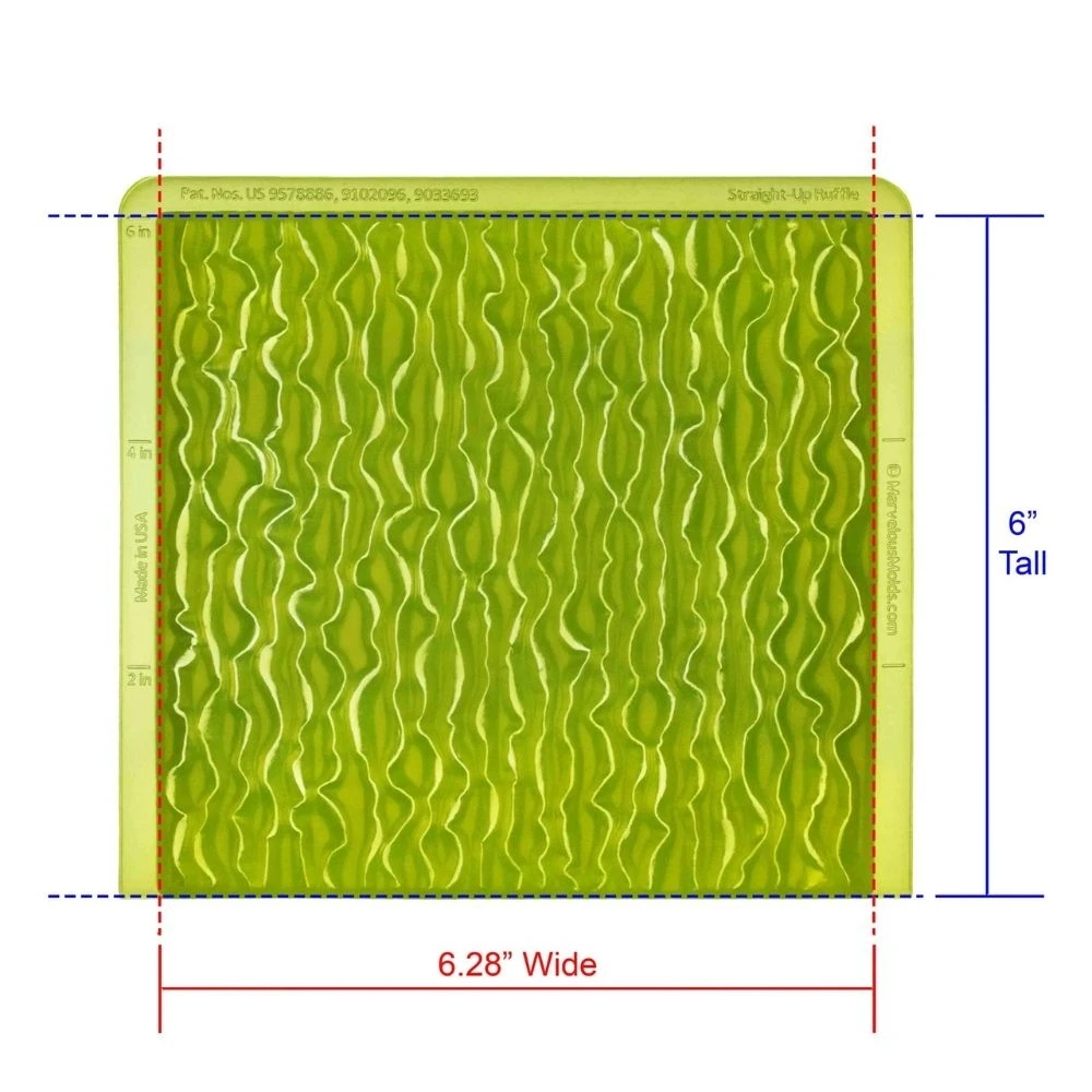 Marvelous Molds Straight Up Ruffle Simpress Mould 7 Marvelous Molds Straight Up Ruffle Simpress Mould - Image 5