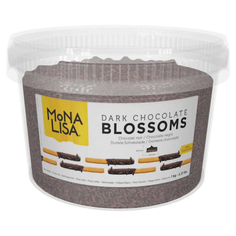 Mona Lisa Dark Chocolate Blossom Curls 1KG 3 Mona Lisa Dark Chocolate Blossom Curls 1KG