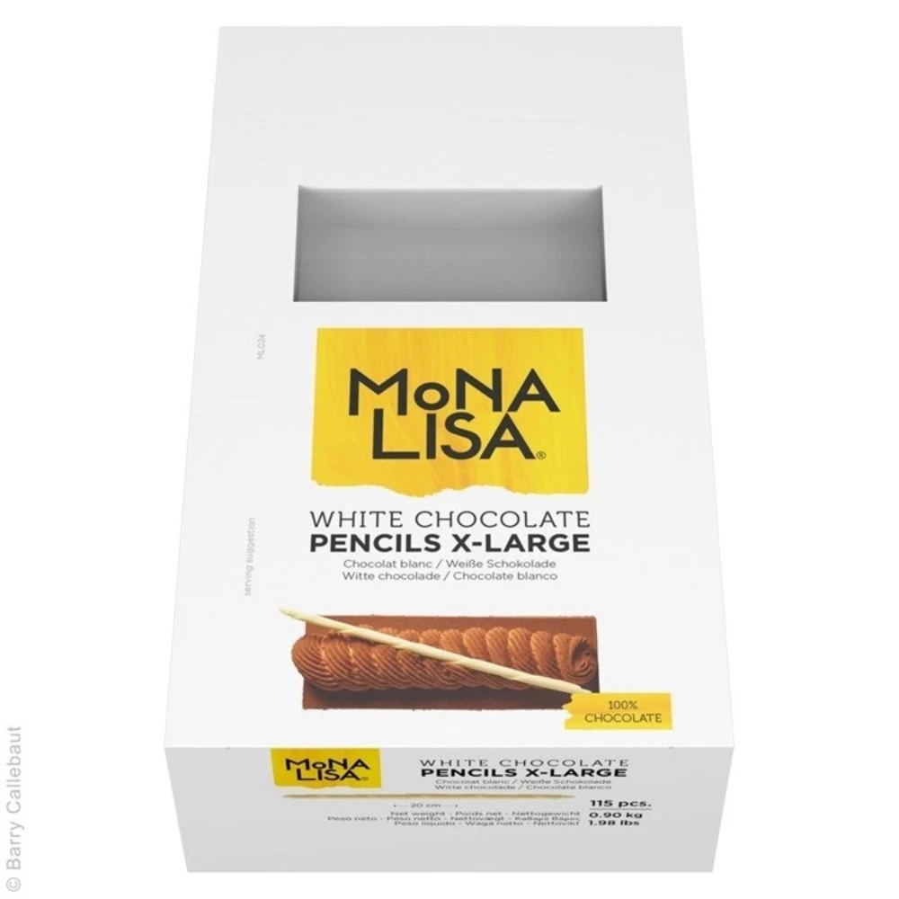 Mona Lisa Rubens White Chocolate Pencils - 115 Pieces 3 Mona Lisa Rubens White Chocolate Pencils - 115 Pieces