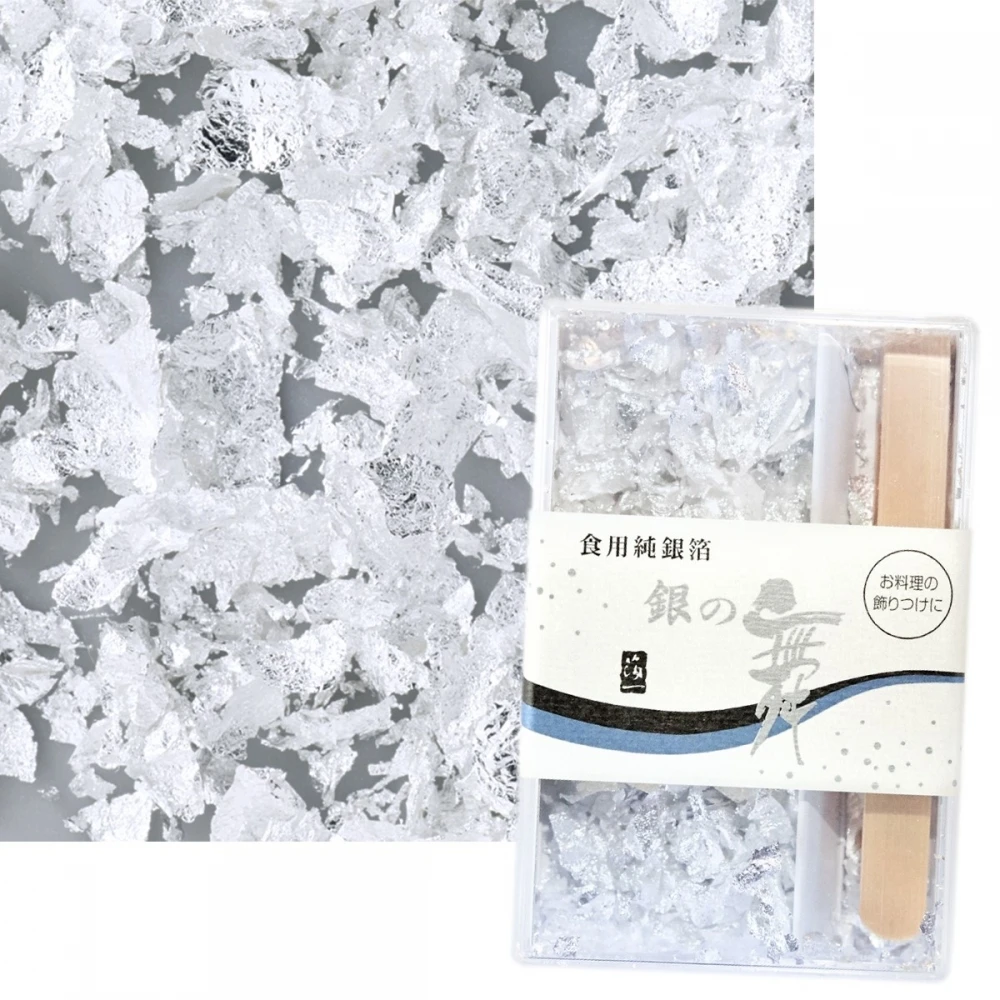 Original Artisan Gold Edible Leaf Flakes With Bamboo Tweezers 3 Original Artisan Gold Edible Leaf Flakes With Bamboo Tweezers