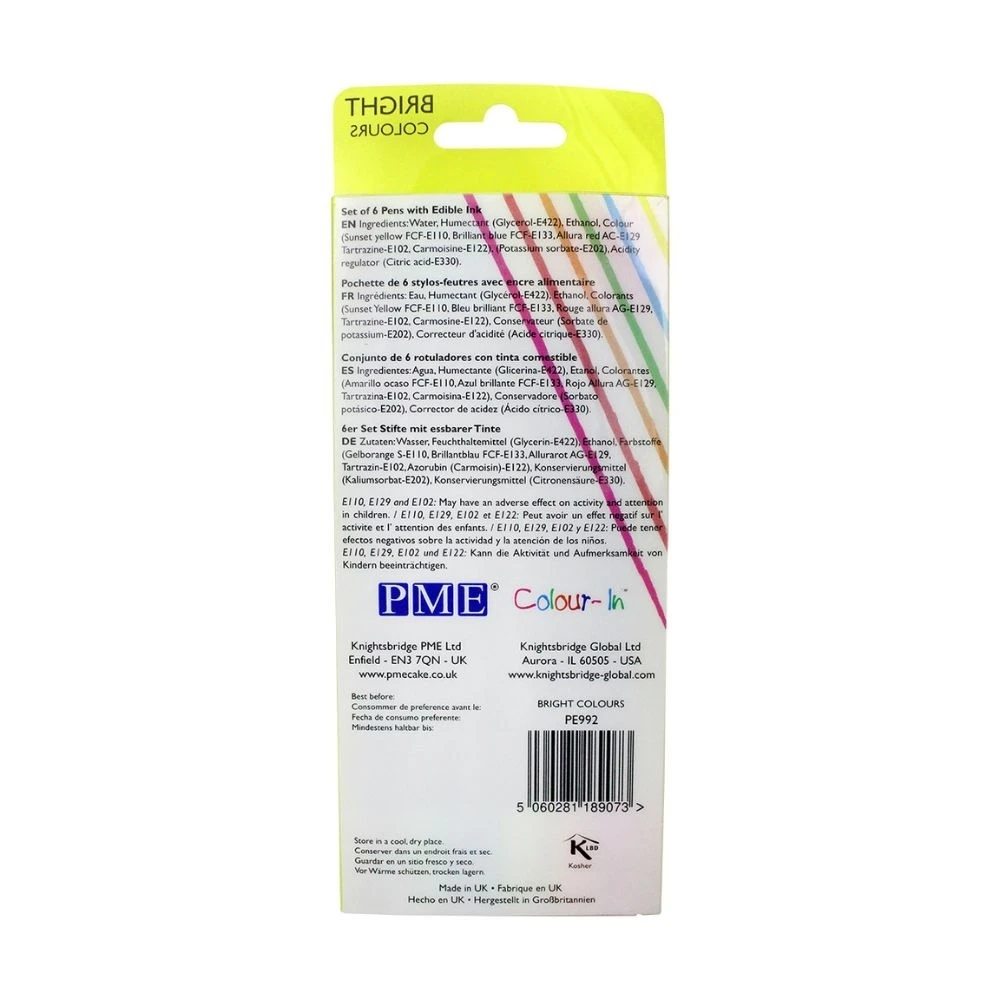 PME Brush N Fine Bright Edible Pen Pack Of 6 16 PME Brush N Fine Bright Edible Pen Pack Of 6 - Image 14