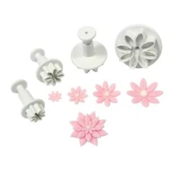 PME Set Of 4 Daisy/Marguerite Flower Plunger Cutters -Baking Supplies Store pme set of 4 daisy marguerite flower plunger cutters p853 16599 image