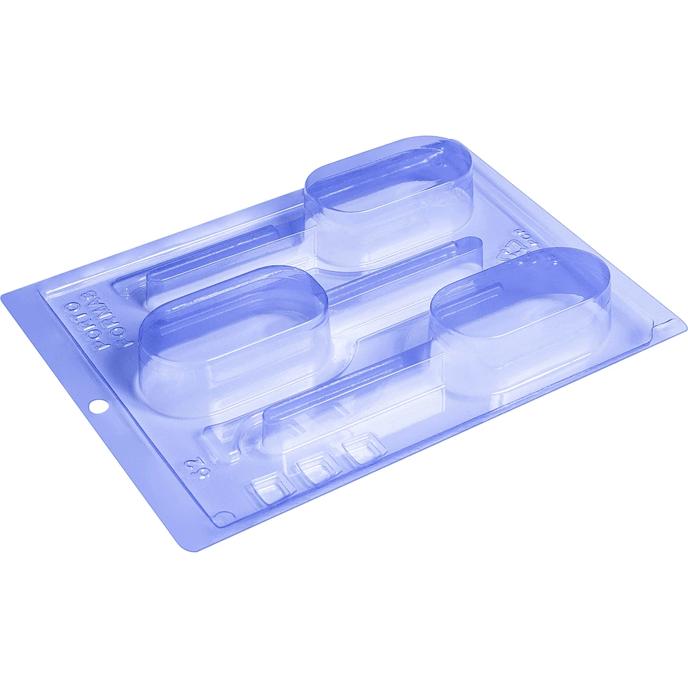 Porto Formas Cakesicle 3-Part Chocolate Mould - 3 Cavity 3 Porto Formas Cakesicle 3-Part Chocolate Mould - 3 Cavity