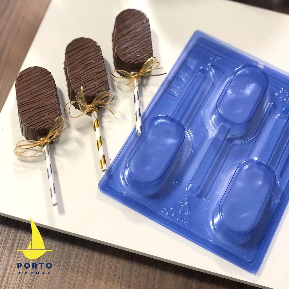 Porto Formas Cakesicle 3-Part Chocolate Mould - 3 Cavity 4 Porto Formas Cakesicle 3-Part Chocolate Mould - 3 Cavity - Image 2