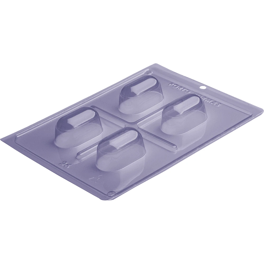 Porto Formas Mini Elongated Truffle 3-Part Chocolate Mould 3 Porto Formas Mini Elongated Truffle 3-Part Chocolate Mould