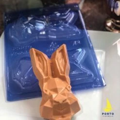Porto Formas Rabbit Diamond Face 3-Part Chocolate Mould -Baking Supplies Store porto formas rabbit diamond face 3 part chocolate mould p14129 54681 image