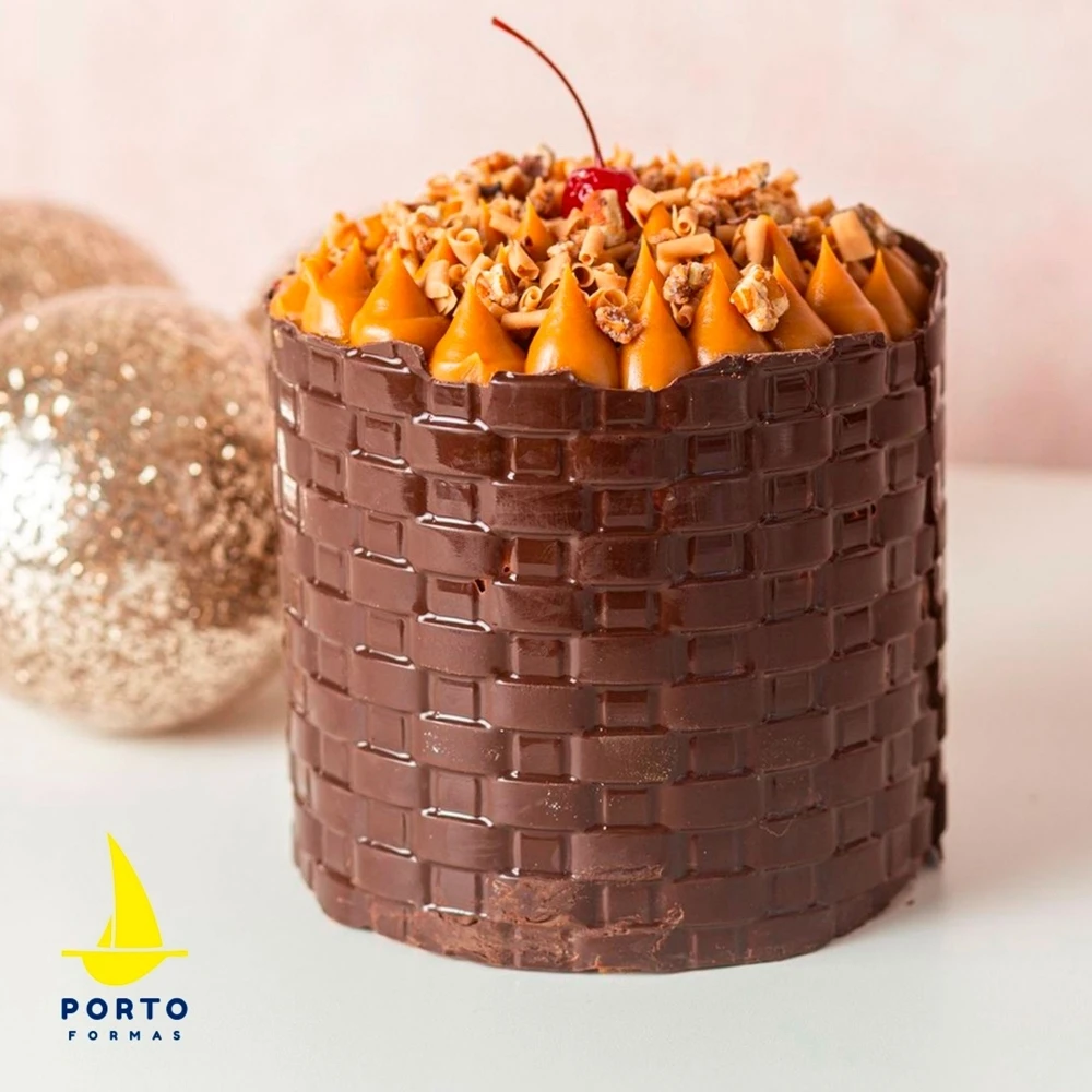 Porto Formas Rattan Texture Sheet Chocolate Mould 5 Porto Formas Rattan Texture Sheet Chocolate Mould - Image 3