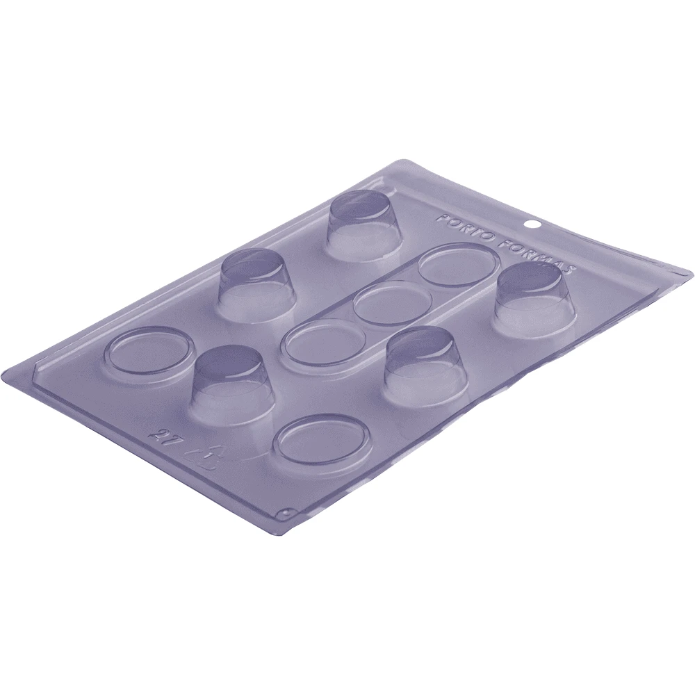 Porto Formas Special Round Box With Lids 3-Part Chocolate Mould 3 Porto Formas Special Round Box With Lids 3-Part Chocolate Mould
