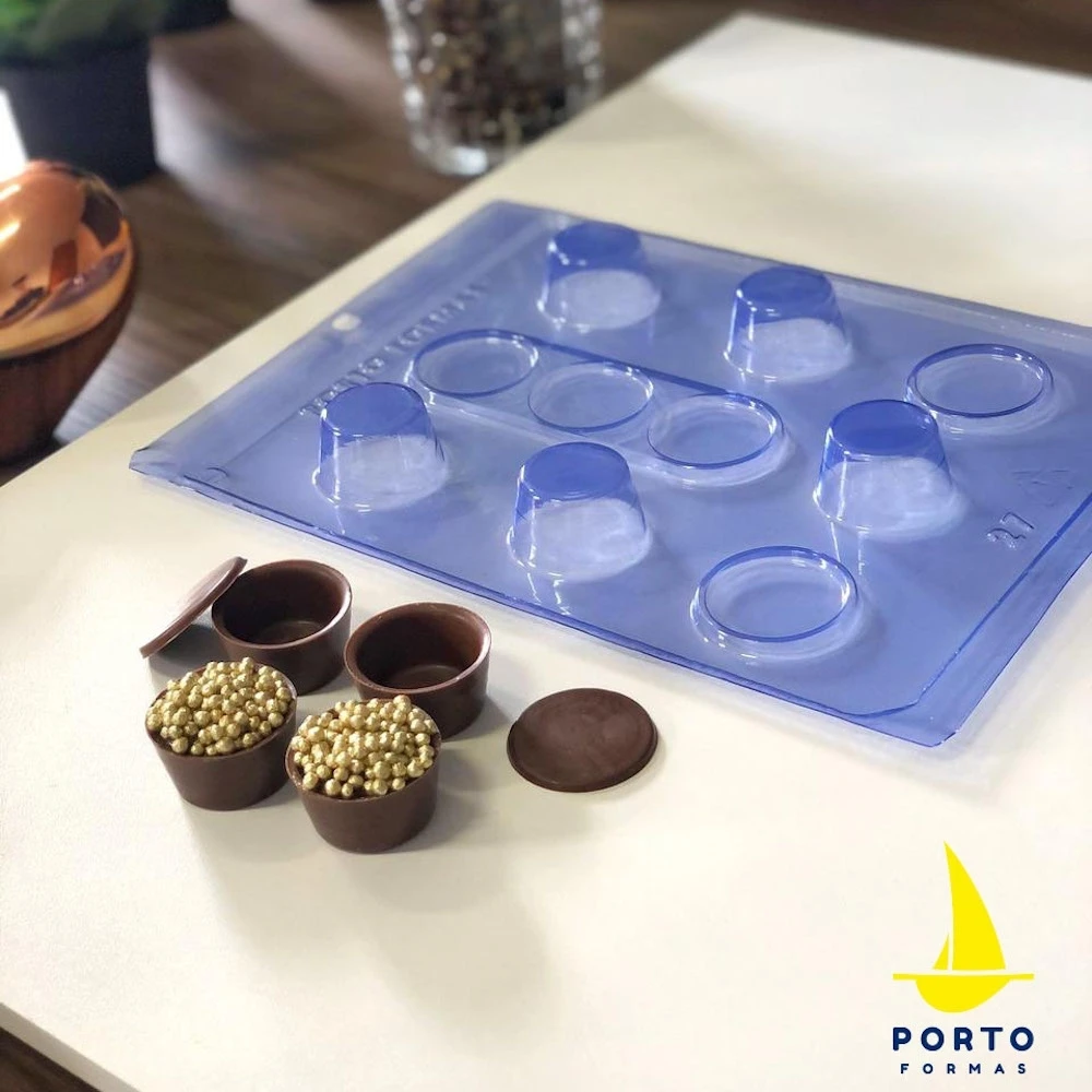 Porto Formas Special Round Box With Lids 3-Part Chocolate Mould 4 Porto Formas Special Round Box With Lids 3-Part Chocolate Mould - Image 2