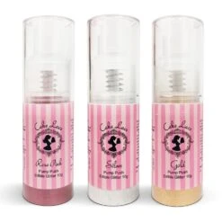 Cake Lace Set Of 3 Pump Push Edible Glitter