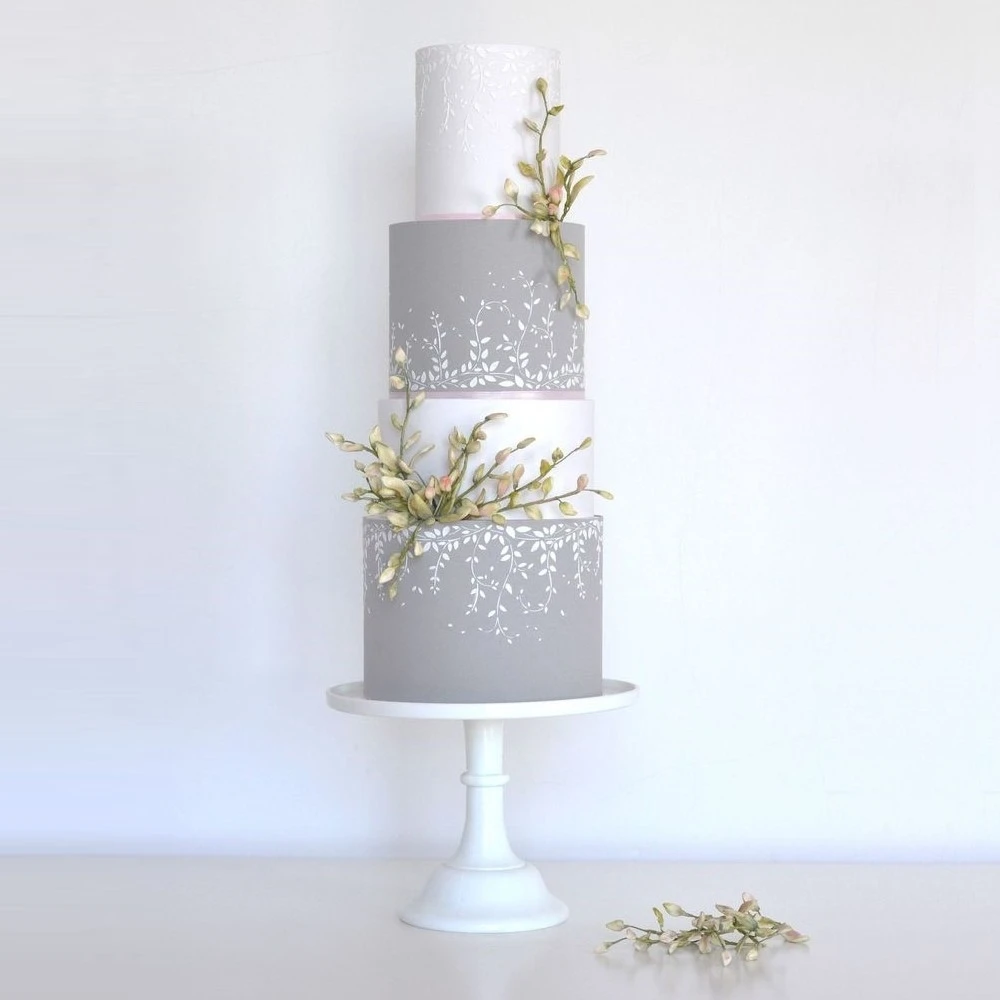 Silvia Favero Alba Duo Cake Stencil 4 Silvia Favero Alba Duo Cake Stencil - Image 2