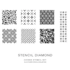 Silvia Favero Diamond Stencil Set Of 7 12 Silvia Favero Diamond Stencil Set Of 7 -Baking Supplies Store silvia favero diamond stencil set of 7 p15482 65799 image