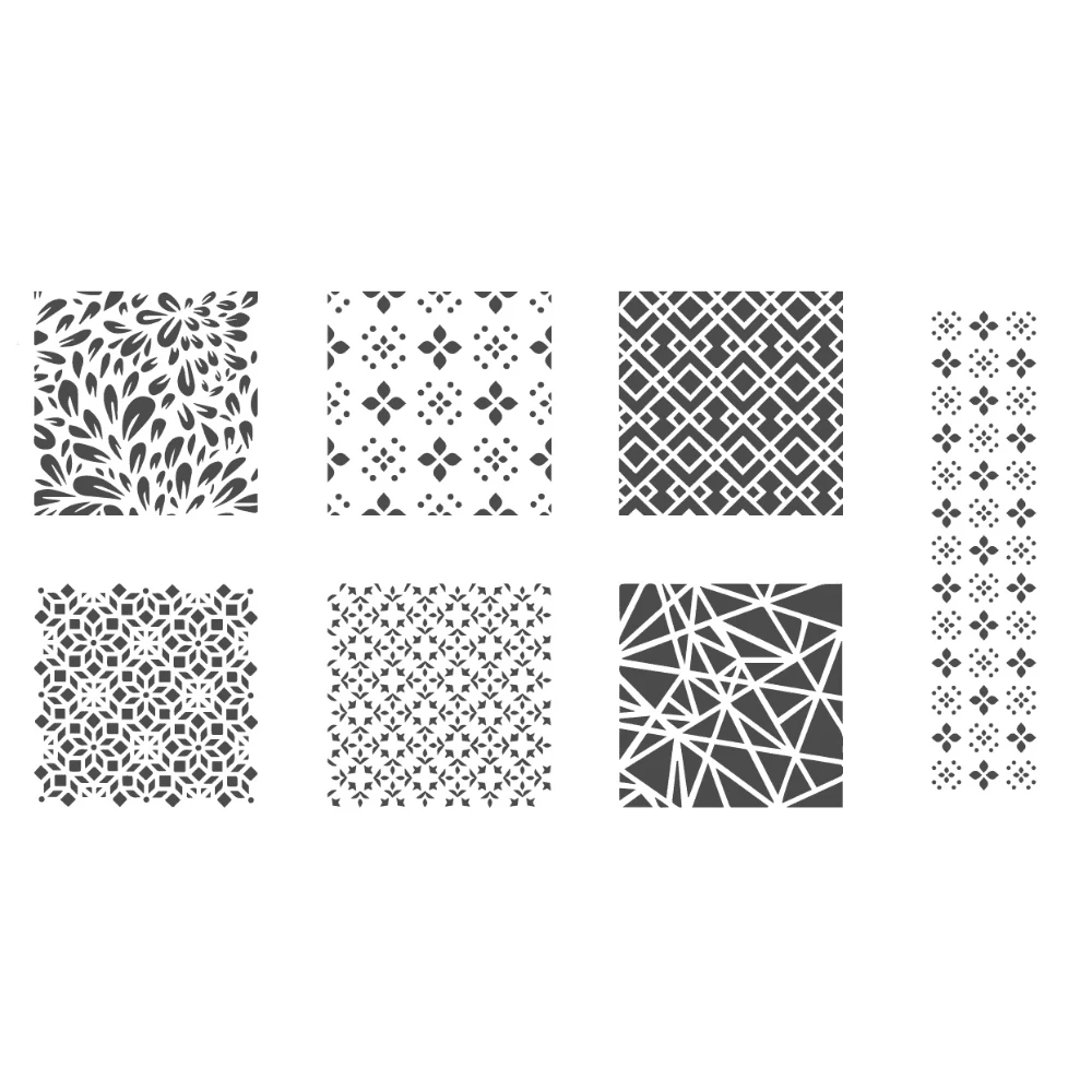 Silvia Favero Diamond Stencil Set Of 7 3 Silvia Favero Diamond Stencil Set Of 7