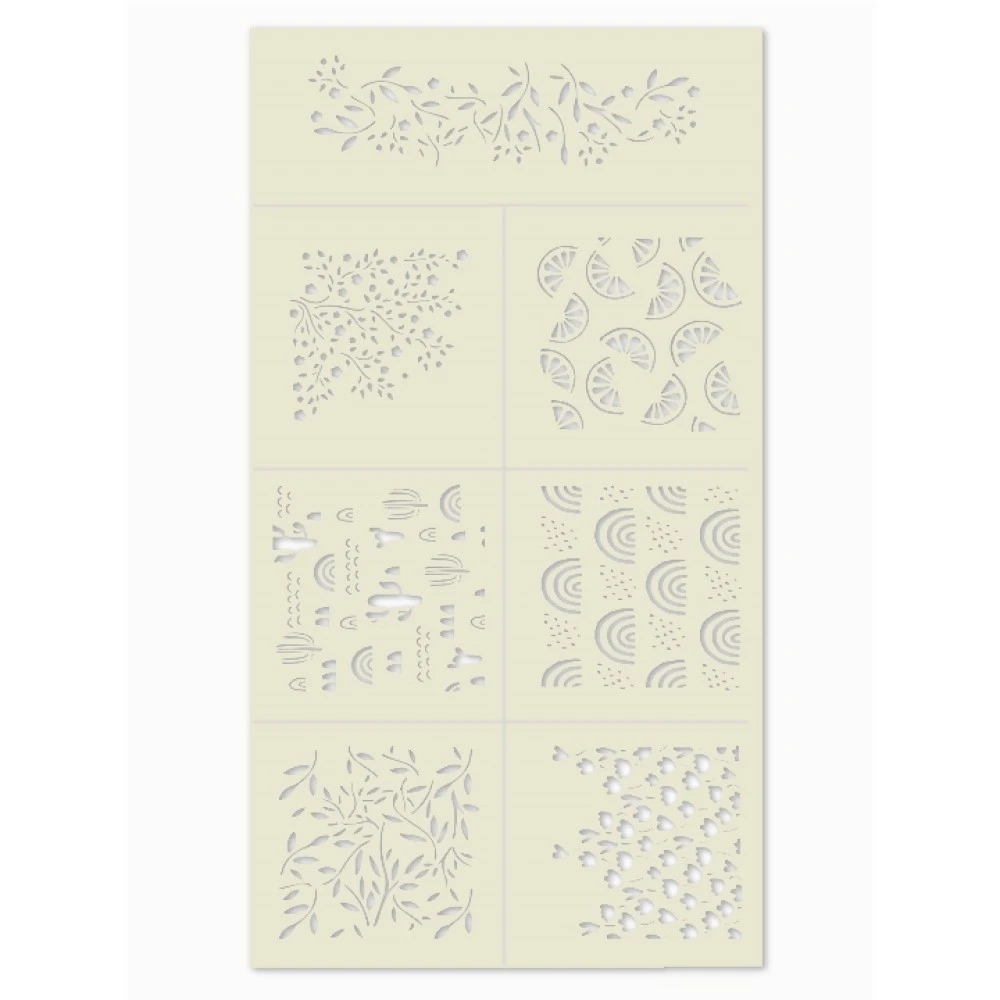 Silvia Favero Spring Stencil Set Of 7 8 Silvia Favero Spring Stencil Set Of 7 - Image 6