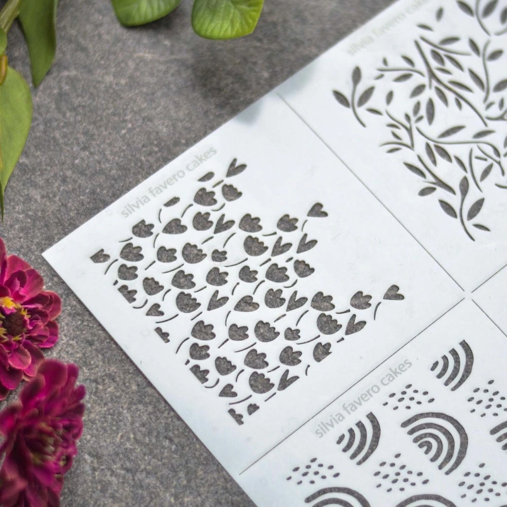 Silvia Favero Spring Stencil Set Of 7 7 Silvia Favero Spring Stencil Set Of 7 - Image 5