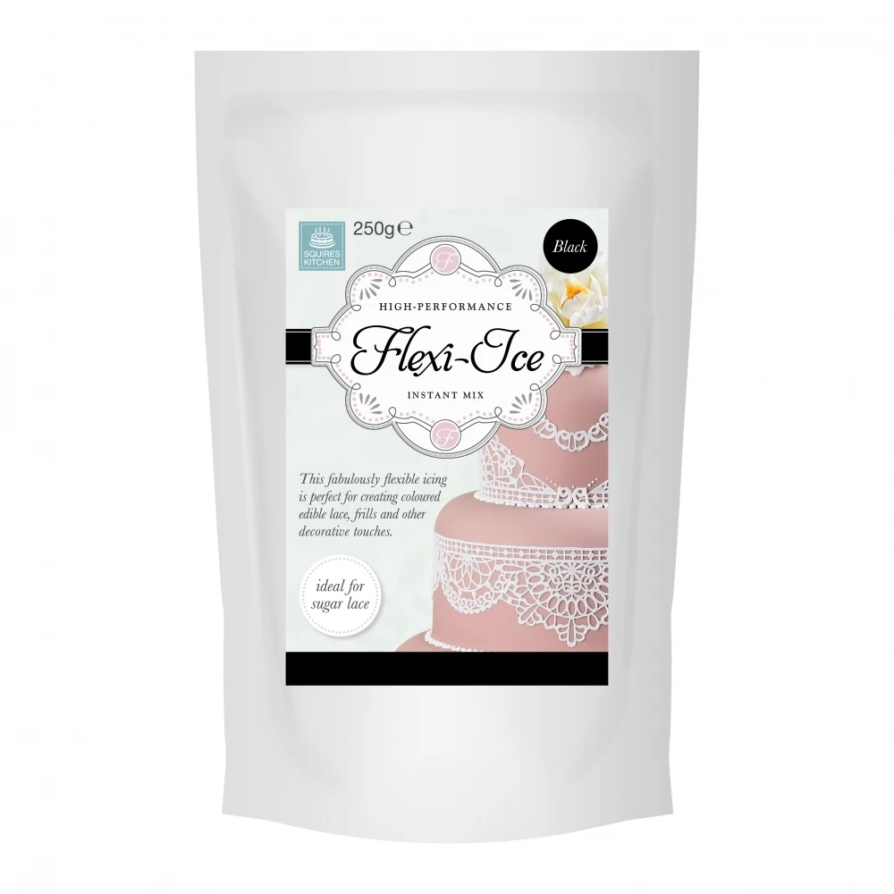 Squires Kitchen Black - Flexi-Ice Instant Lace Mix 250g 3 Squires Kitchen Black - Flexi-Ice Instant Lace Mix 250g