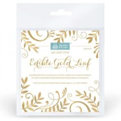 Squires Kitchen Gold Edible Loose Leaf - Book Of 25 Sheets