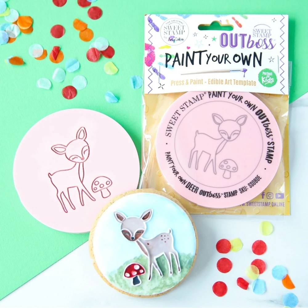 Sweet Stamp Deer - OUTboss Paint Your Own Stamp 3 Sweet Stamp Deer - OUTboss Paint Your Own Stamp