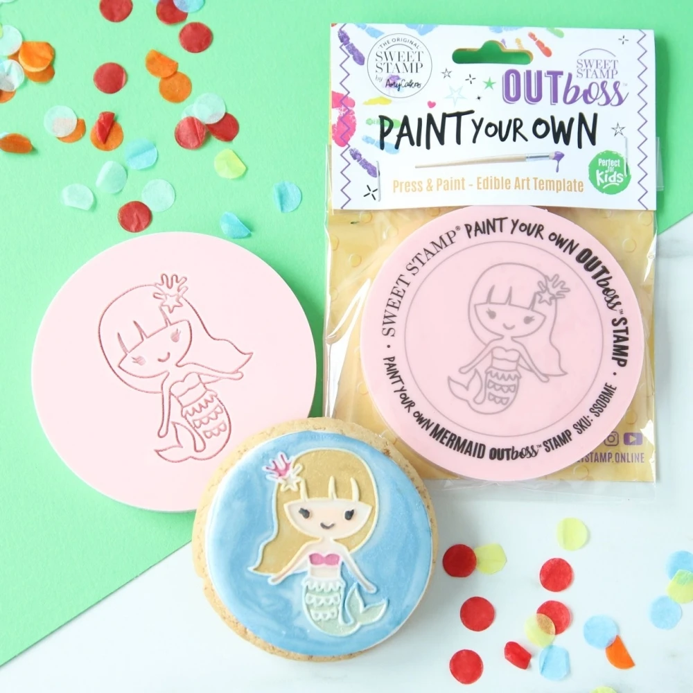 Sweet Stamp Mermaid - OUTboss Paint Your Own Stamp 3 Sweet Stamp Mermaid - OUTboss Paint Your Own Stamp
